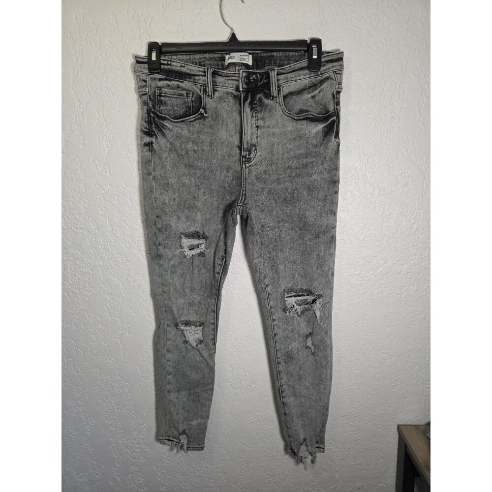 BKE Jeans Womens 31x27 Gray Parker Universal Fit High Rise Ankle Skinny Denim - Picture 6 of 10